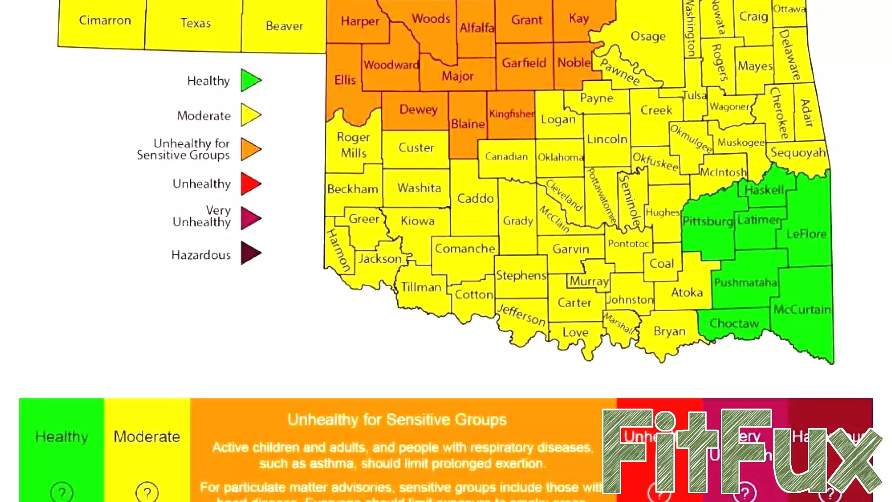 Health Advisory Issued Due to Poor Air Quality in Oklahoma