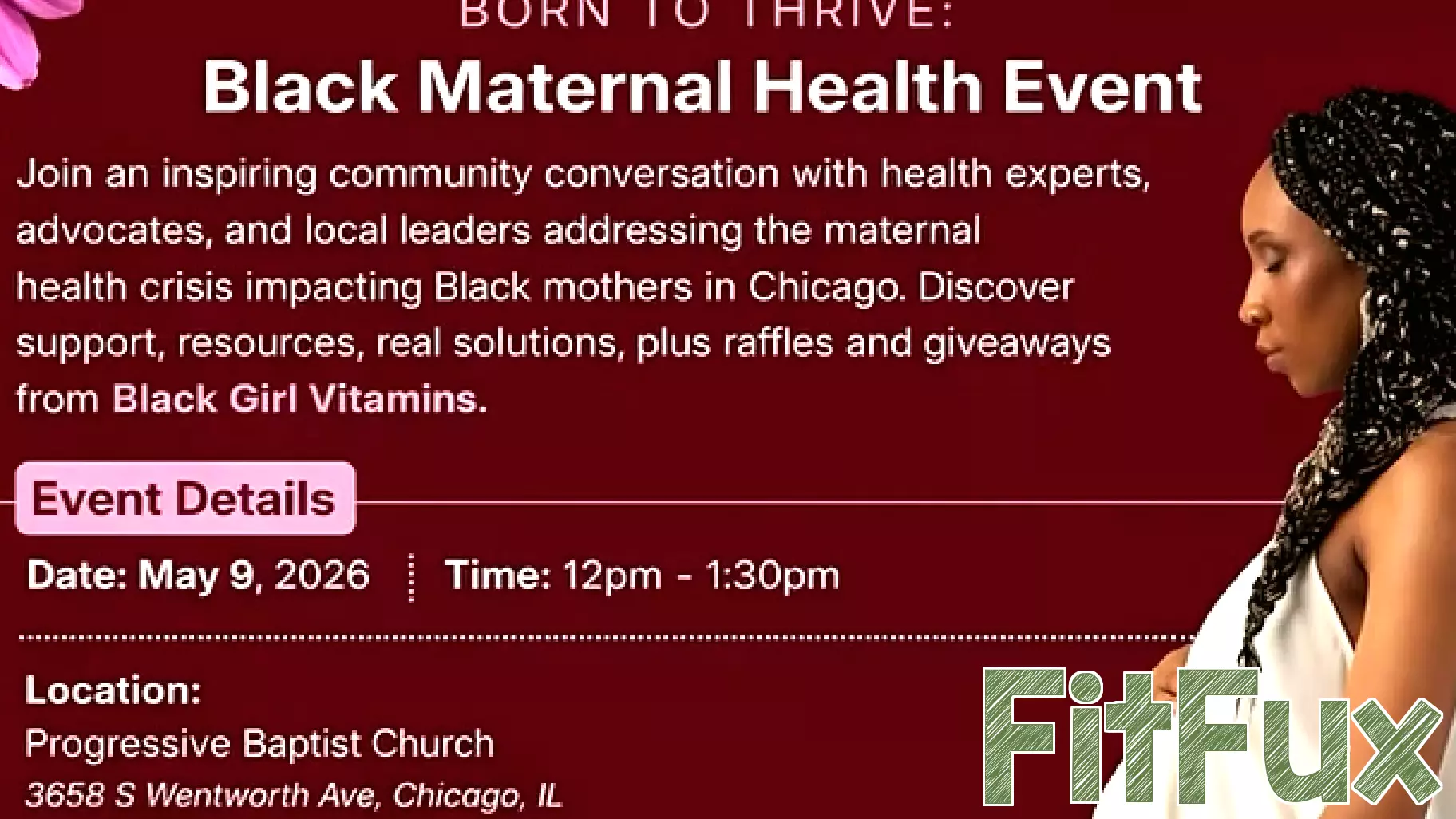 Mother's Day Black Maternal Health Panel happening Saturday, May 9th