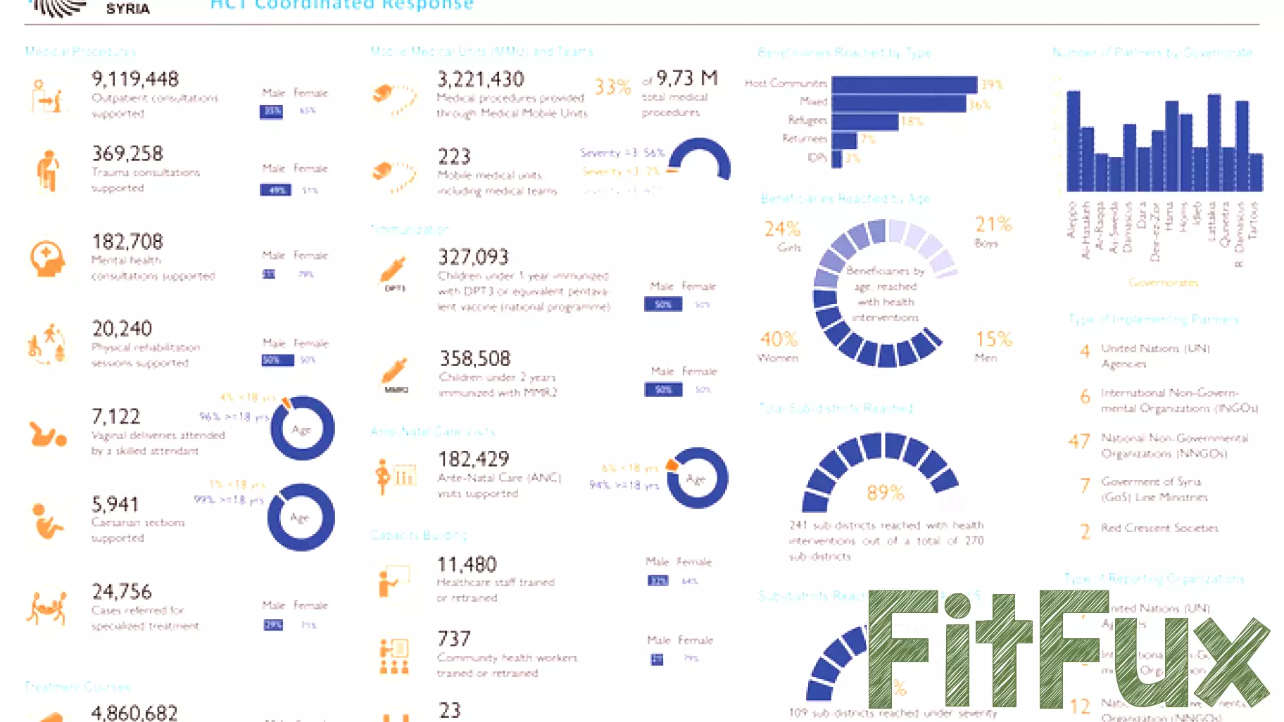 Overview of Health Sector Coordination in Syria: January - November 2024