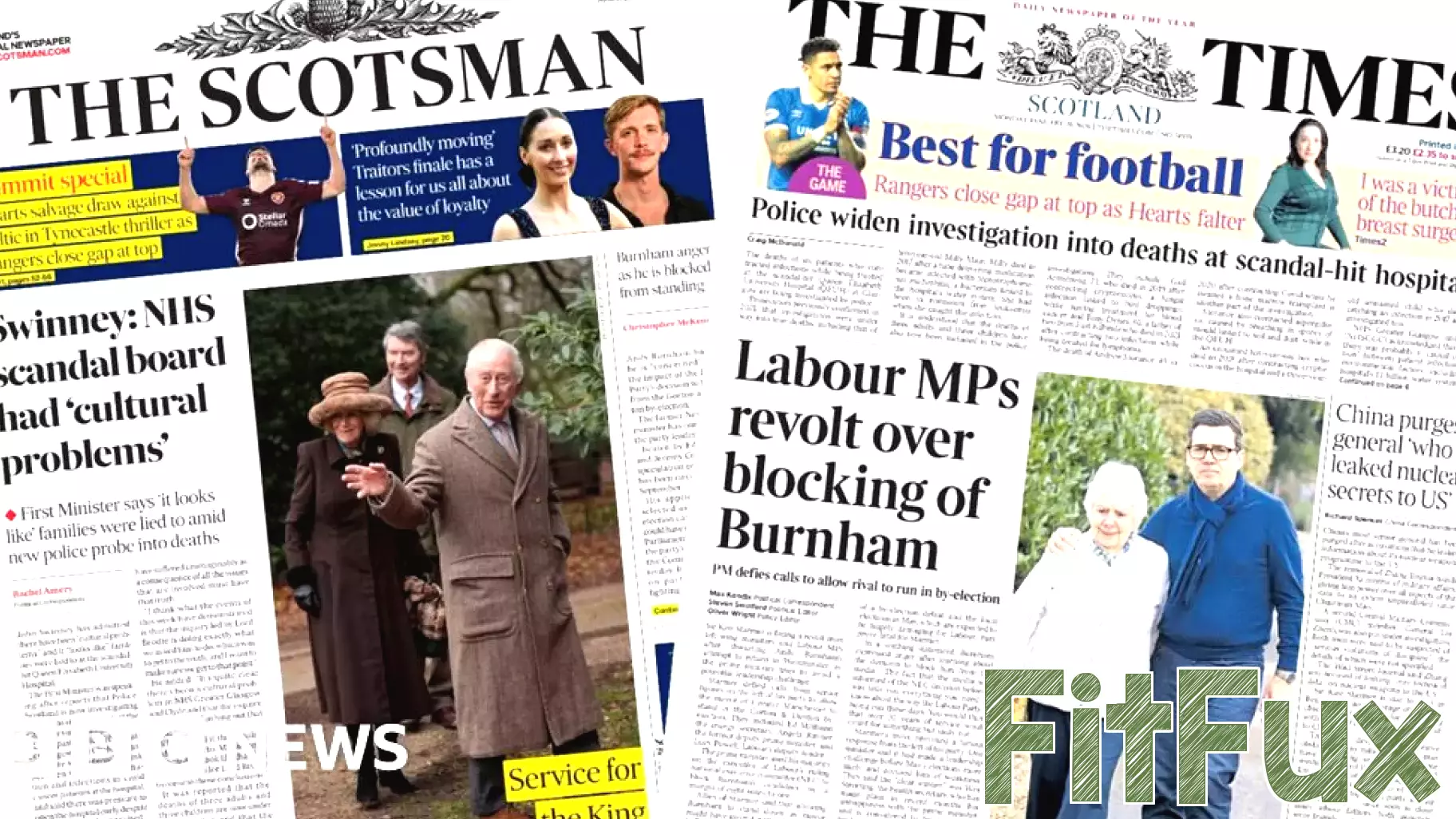 Scotland's papers: Swinney's health board attack and Burnham fallout