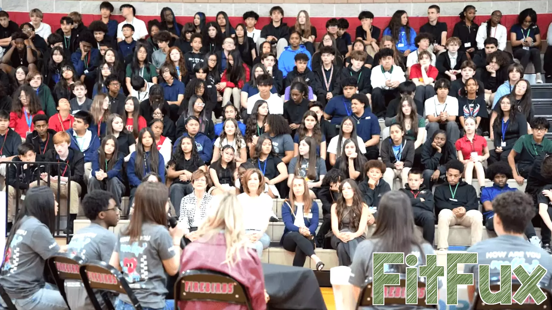 WWE stars visit Las Vegas middle school to talk mental health and supporting classmates