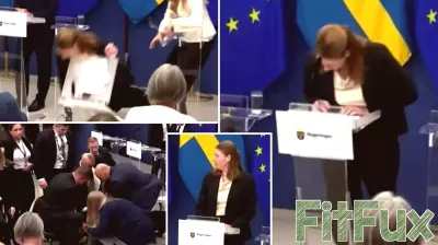 Sweden's New Health Minister Collapses During Press Conference